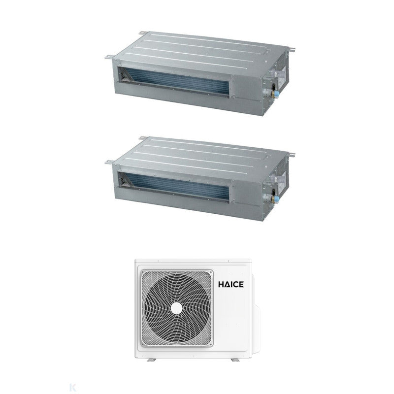 Solarics Haice Low Profile Duct DC4 - 12000 + 18000 - Ext. Hcdo-03MT24DC4 – AC Multisplit Set (2x1)