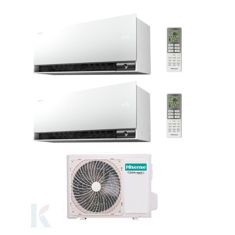 Solarics Hisense Air Master White - 12000 + 18000 BTU - Ext. 3AMW62U4RJC – AC Multisplit Set (2x1)