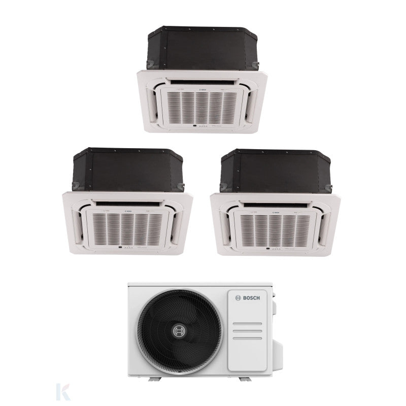 Solarics Bosch Cassette Climate 5000i - 12000 + 18000 + 18000 - Ext. M 105/4 – AC Multisplit Set (3x1)