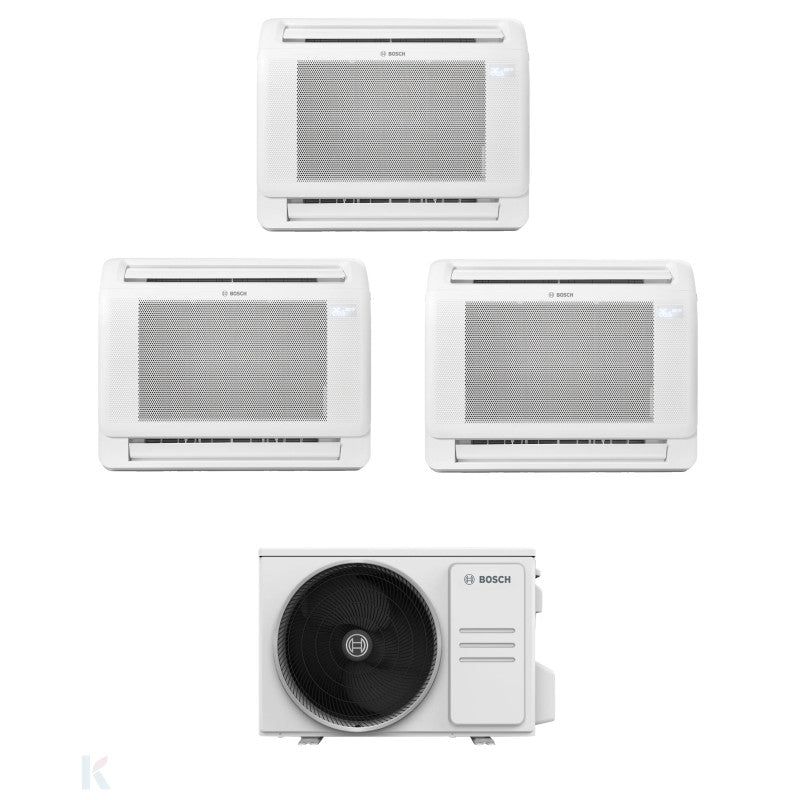 Solarics Bosch Consola Climate 5000i - 9000 + 9000 + 12000 - Ext. M 79/3 – AC Multisplit Set (3x1)