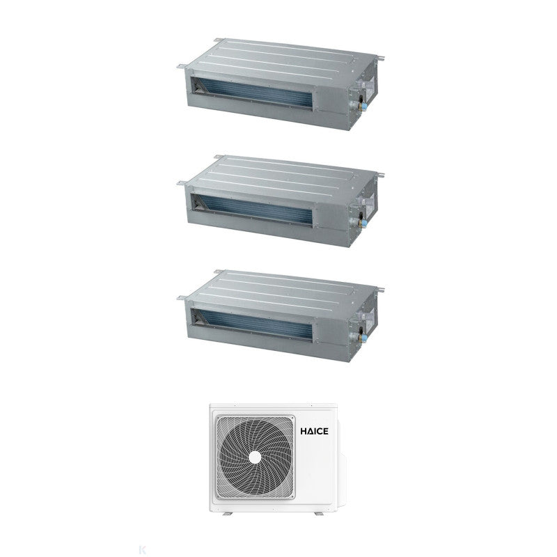 Solarics Haice Low Profile Duct DC4 - 9000 + 18000 + 18000 - Ext. Hcdo-04MT30DC4 – AC Multisplit Set (3x1)