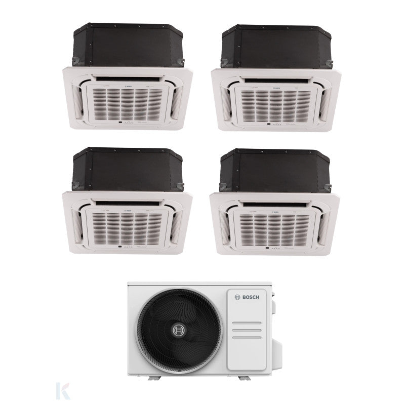 Solarics Bosch Cassette Climate 5000i - 9000 + 9000 + 9000 + 9000 - Ext. M 82/4 – AC Multisplit Set (4x1)