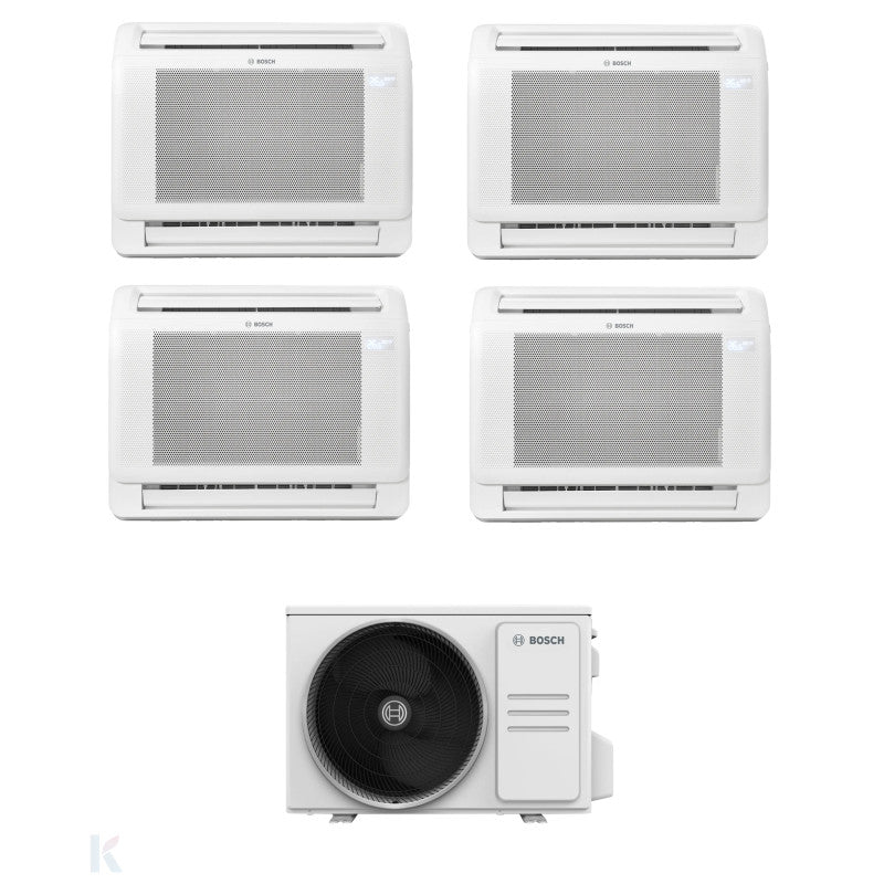 Solarics Bosch Consola Climate 5000i - 9000 + 12000 + 12000 + 18000 - Ext. M 125/5 – AC Multisplit Set (4x1)