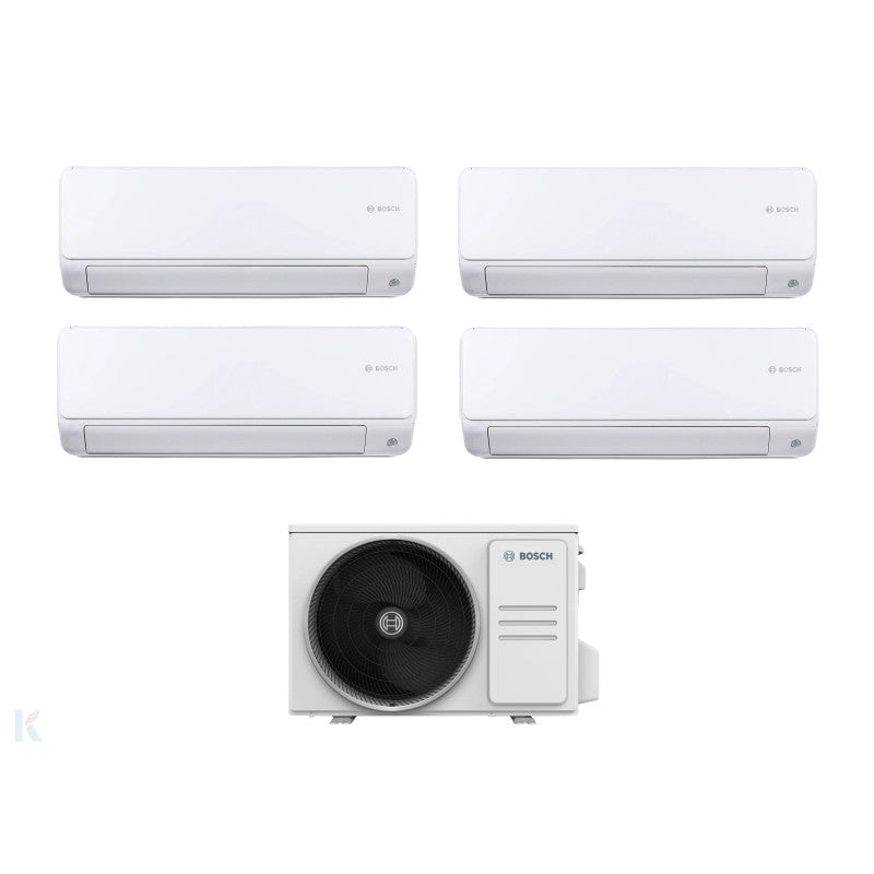 Solarics Bosch Mural Climate 6000i - 9000 + 9000 + 9000 + 9000 - Ext. M 82/4 – AC Multisplit Set (4x1)