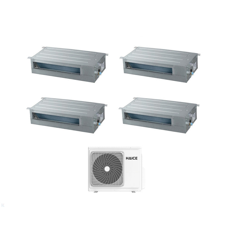 Solarics Haice Low Profile Duct DC4 - 9000 + 9000 + 9000 + 12000 - Ext. Hcdo-04MT30DC4 – AC Multisplit Set (4x1)