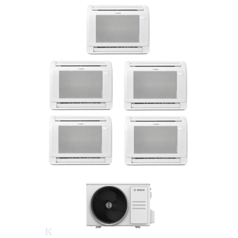 Solarics Bosch Consola Climate 5000i - 9000 + 9000 + 9000 + 9000 + 12000 - Ext. M 125/5 – AC Multisplit Set (5x1)