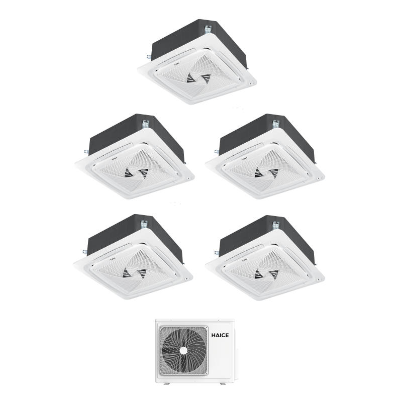Solarics Haice All Flow Cassette DC4 - 9000 + 9000 + 9000 + 9000 + 12000 - Ext. Hcdo-05MT32DC4 – AC Multisplit Set (5x1)