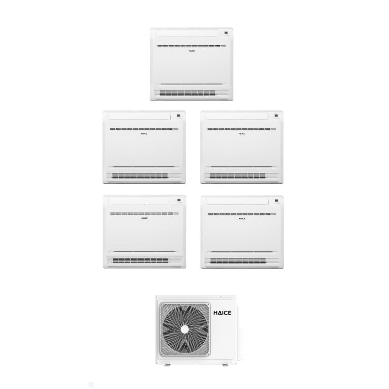 Solarics Haice Double Flow Console - 9000 + 9000 + 9000 + 9000 + 9000 - Ext. Hcdo-05MT32DC4 – AC Multisplit Set (5x1)