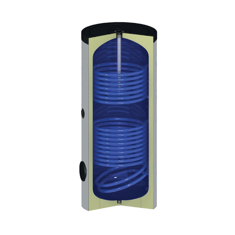 ACV Emaillierter Speicher mit doppeltem Wärmetauscher, 2000 Liter (Isolierung bereits montiert) TST 2CO 2000C 003194