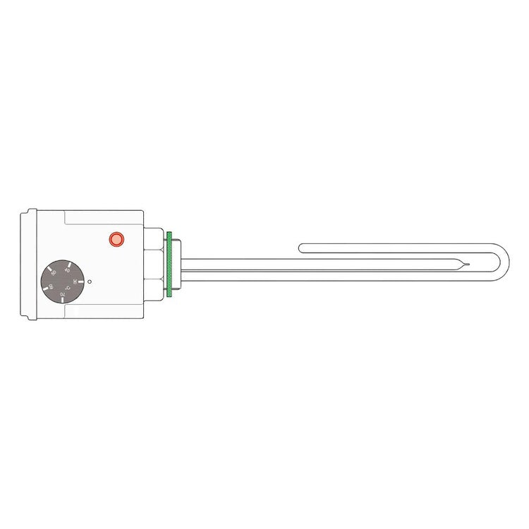 ACV Elektro-Heizstab für Trinkwasser-/Heizkreis mit Thermostat 3 kW einphasig (1 x 230V) 709483