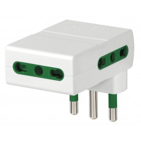 Vimar RI.00311.B Steckdosenadapter 3 Steckdosen weiß Zubehör