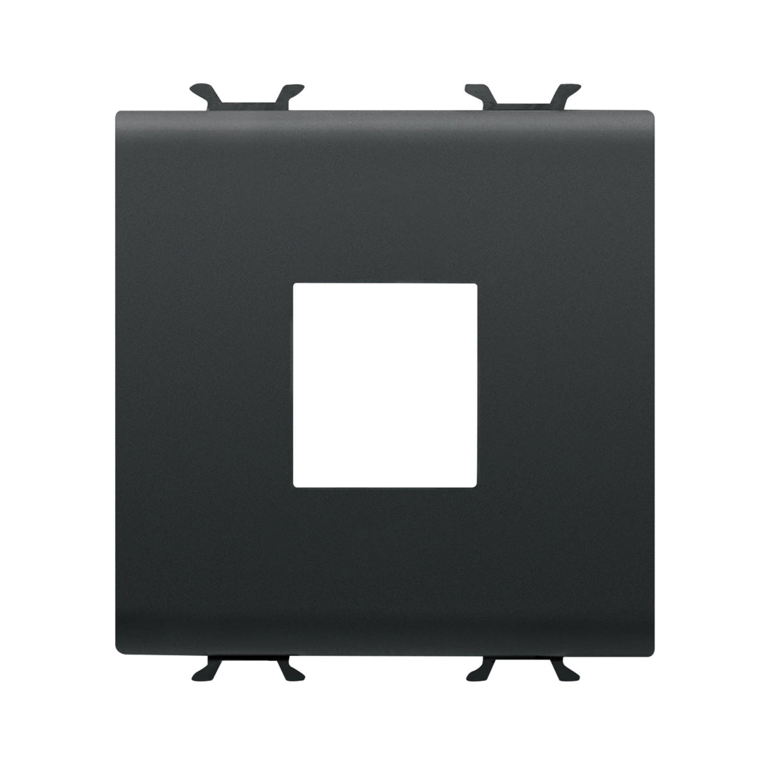 Gewiss Chorusmart Adapter für AMP Keystone, 2 Module, schwarz satiniert