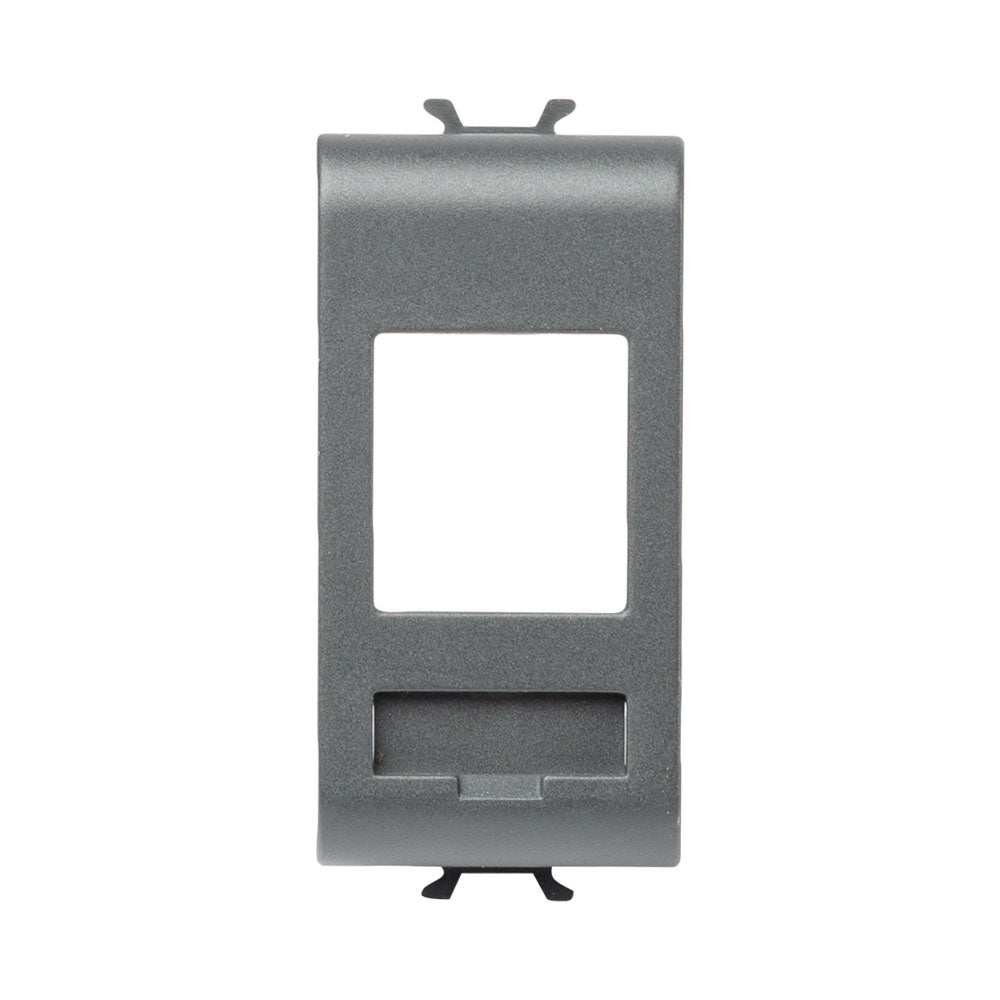 Gewiss Adapter für AMP-Keystone-Datenbuchse, 1 Modul, schwarz