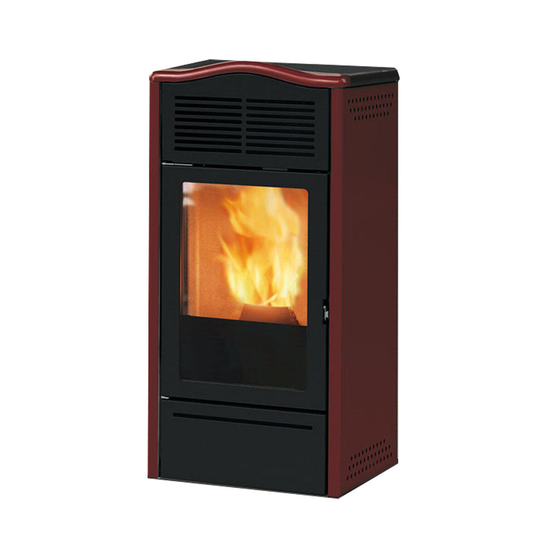 Italiana Camini Piro2 – Pelletofen, 7 kW, Bordeaux