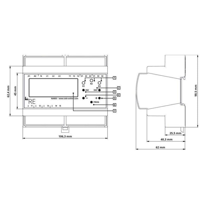 AEG Elettra NA003 Schnittstellenrelais 4 W