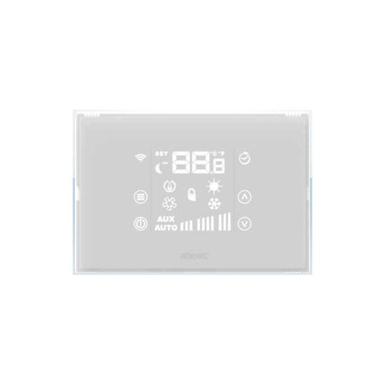 Aermec Einbau-Thermostat mit hintergrundbeleuchtetem Display, kapazitiver Tastatur und Infrarot-Empfänger, zur Steuerung von Luftheizgeräten mit Asynchron- und bürstenlosen Motoren AER503IR