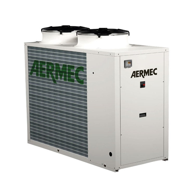 Aermec Luftgekühlte reversible Wärmepumpe, mit leistungsstärkerer Pumpe und doppeltem mechanischem Thermostatventil für Niedertemperatur, Dreiphasenpumpe ANL203 ANL203HN°°W°°