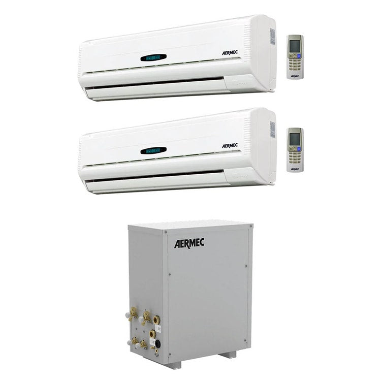 Aermec Wandklimagerät Dual-Split-Inverter nur Kühlung, Außengerät 4,82 kW Innengeräten 12000+12000 BTU CWXM CWXM520+2xCWX350W