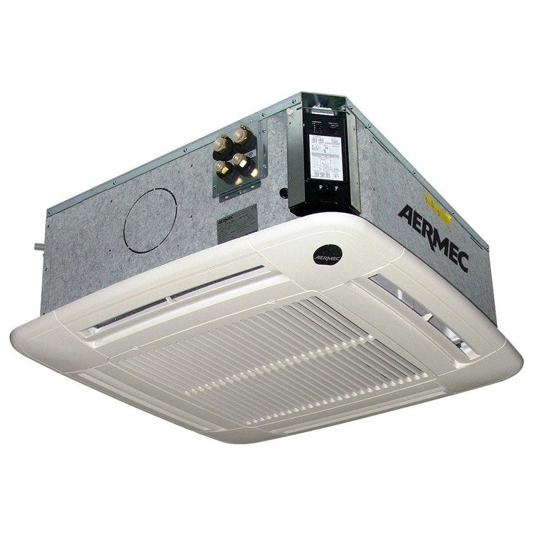 Aermec Gebläsekonvektor Inverter als Kassettengerät 4-Wege für 2-Leiter-Anlage mit internem 2-Wege-Ventil, für Anlagen mit variablem Wasserdurchfluss FCLI122V2