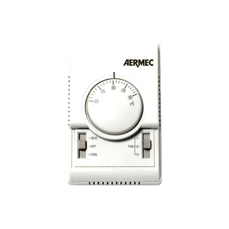 Aermec Elektromechanisches Wandthermostat für Gebläsekonvektoren, mit thermostatischer Belüftung WMT16
