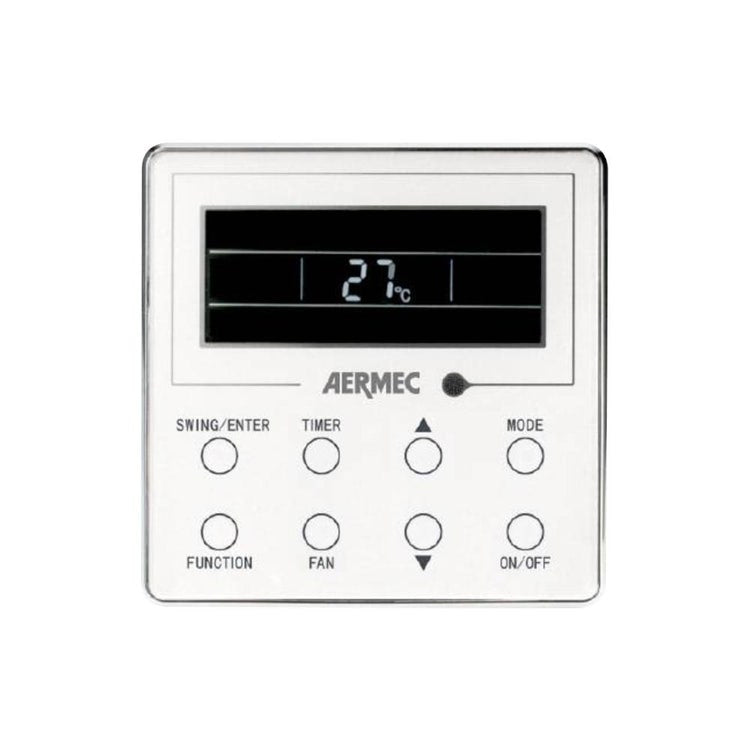 Aermec Kabel-Bedienteil mit Flüssigkristalldisplay und Soft-Touch-Tasten WRC20