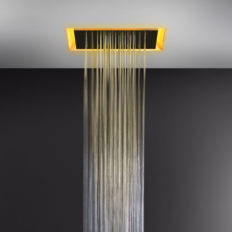 Gessi Deckendusche-System 50 cm, mit Chromotherapie und Regenfunktion, matte weiß AFILO 57501#279