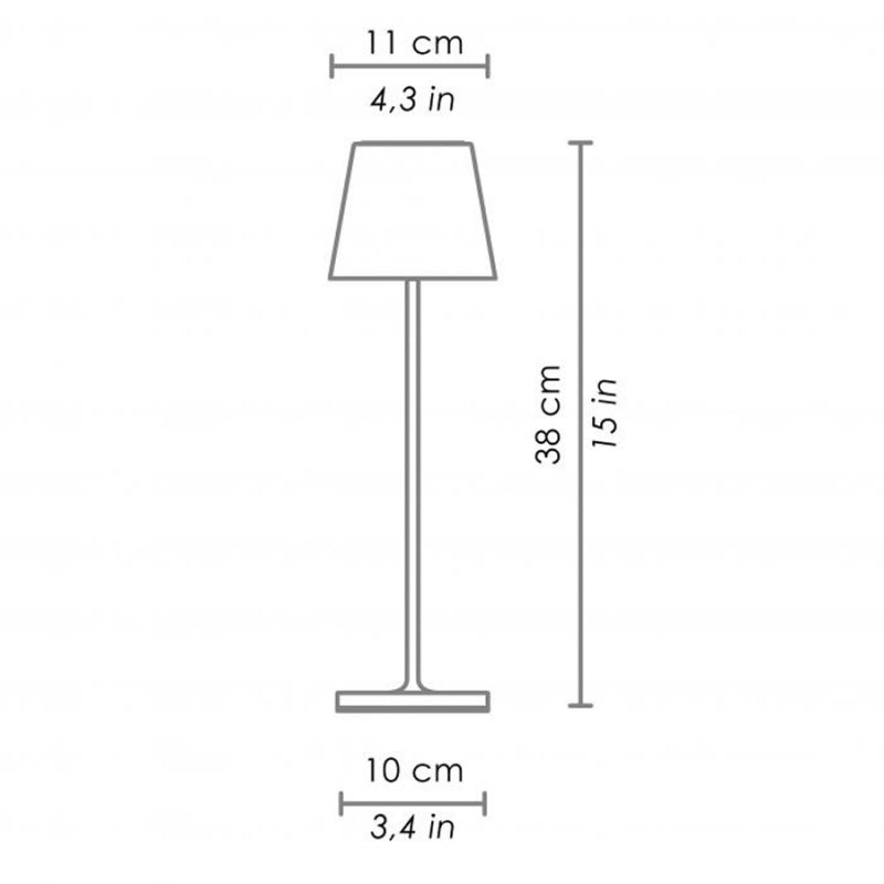 Ailati Lights Poldina Pro Tischlampe 2,2 W – Art.-Nr. ZFF LD0340B3