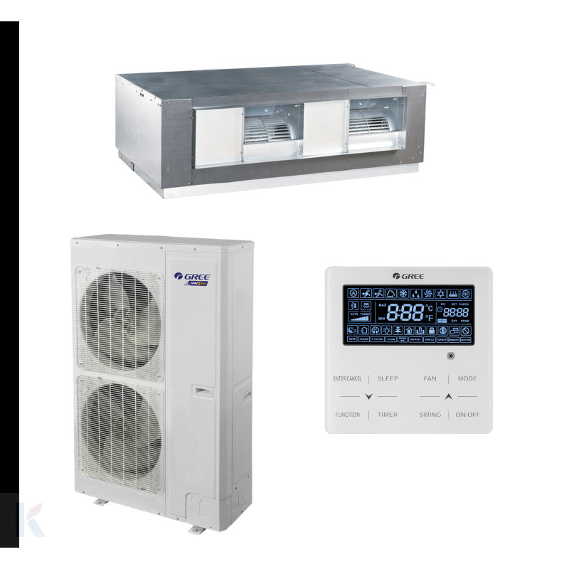 Solarics Gree BIG CDT 30 – Monosplit Klimaanlage High Pressure Duct BIG Duct R410A