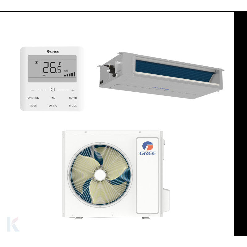 Solarics Gree UM CDT 48 – Monosplit Klimaanlage Duct U-Match R32
