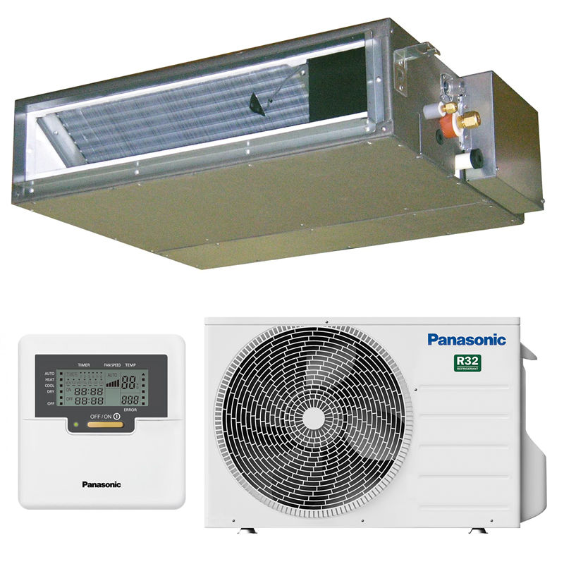 Solarics Panasonic KIT-Z50-UD3 – Monosplit-Klimaanlage Kanal mit niedrigem statischen Druck