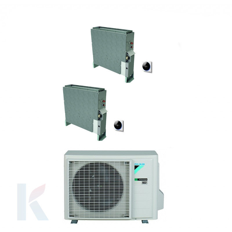 Solarics Daikin Bodenkanal - 9000 + 18000 BTU - Ext. 2MXM50A – Klimaanlage Multisplit-Set (2x1)