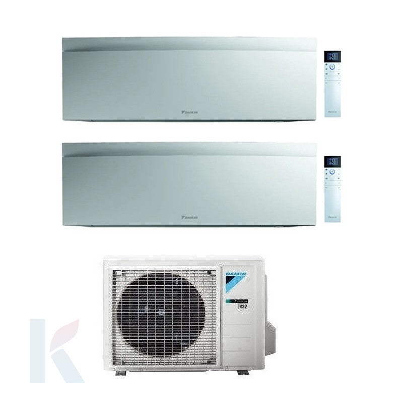 Solarics Daikin Emura White - 18000 + 18000 BTU - Ext. 3MXM68A9 – Multisplit-Set-Klimaanlage (2x1)