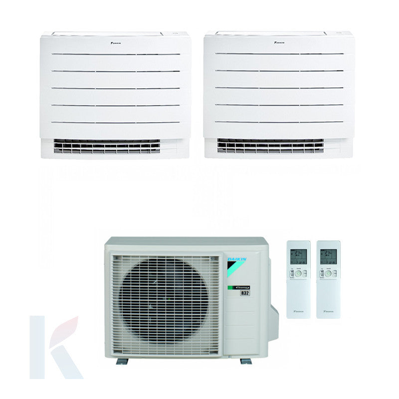 Solarics Daikin Standgerät Perfera - 12000 + 12000 BTU - Ext. 2MXM50A – Multisplit Set Klimagerät (2x1)