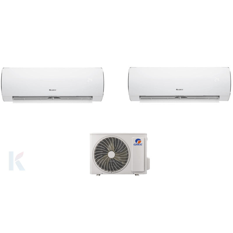 Solarics Gree Fair - 9000 + 18000 BTU - Ext. FM 21 – Multisplit Set Klimagerät (2x1)
