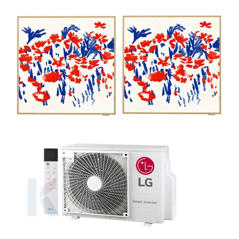 Solarics Lg Artcool Gallery Special - 12000 + 12000 BTU - Ext. MU2R17 – Klimaanlage Multisplit Set (2x1)