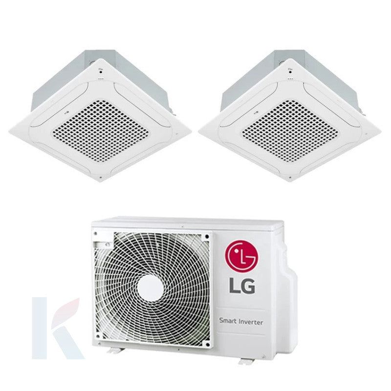 Solarics Lg Cassette - 18000 + 18000 BTU - Ext. MU4R25 – Multisplit Set Klimagerät (2x1)