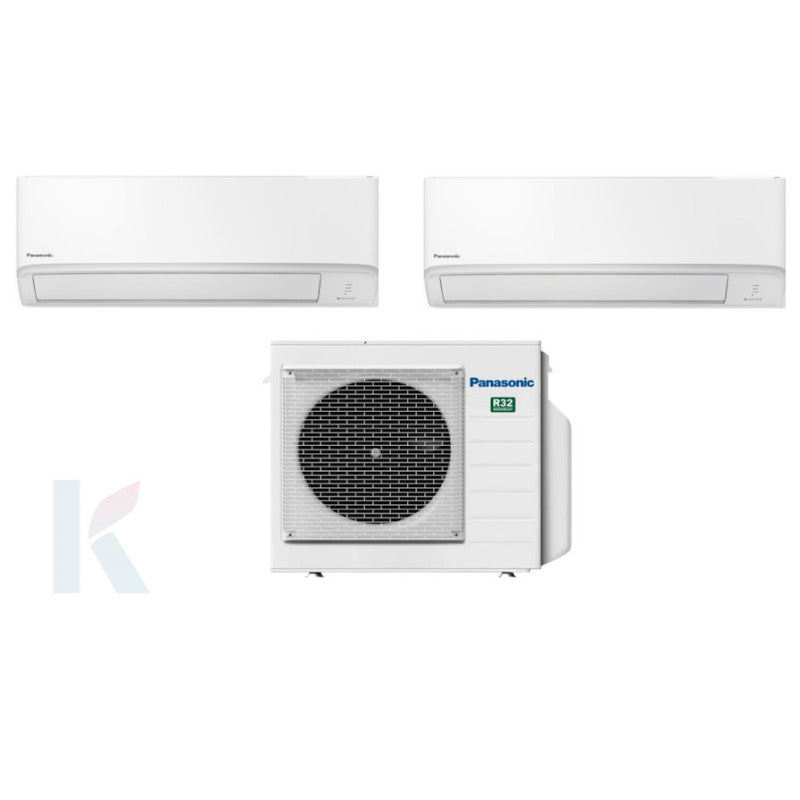 Solarics Panasonic TZ super-compact - 9000 + 12000 BTU - Ext. CU-2Z41TBE – Multisplit Set Klimagerät (2x1)