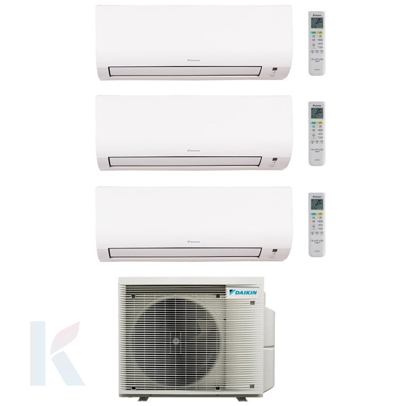 Solarics Daikin Comfora - 9000 + 12000 + 12000 BTU - Ext. 3MXM68A9 – Multisplit Set Klimagerät (3x1)