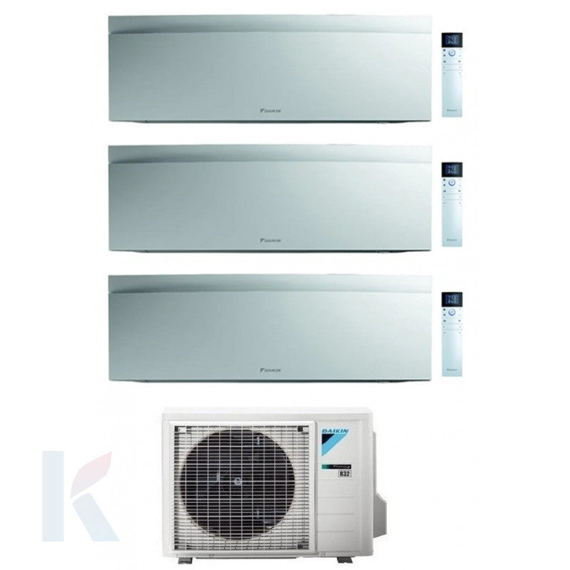 Solarics Daikin Emura White - 9000 + 9000 + 9000 BTU - Ext. 3MXM52A9 – Multisplit-Set-Klimaanlage (3x1)