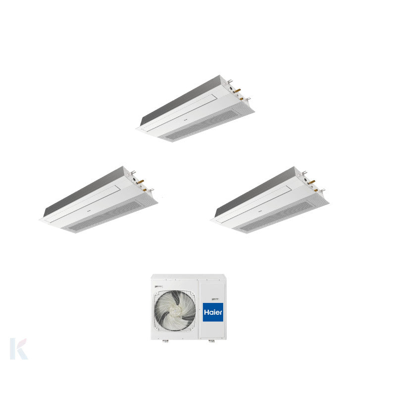 Solarics Haier 1-way Cassette - 9000 + 9000 + 12000 BTU - Ext. 3U55S2SR5FA – Klimaanlage Multisplit Set (3x1)
