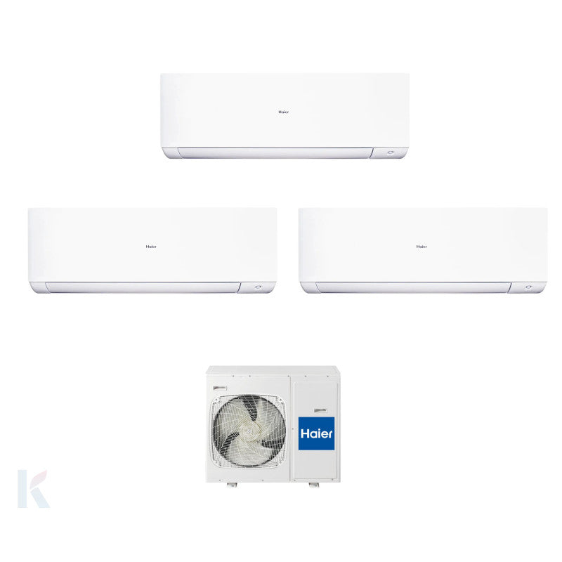 Solarics Haier Expert Plus - 9000 + 12000 + 12000 BTU - Ext. 3U70S2SR5FA – Multisplit Set Klimagerät (3x1)