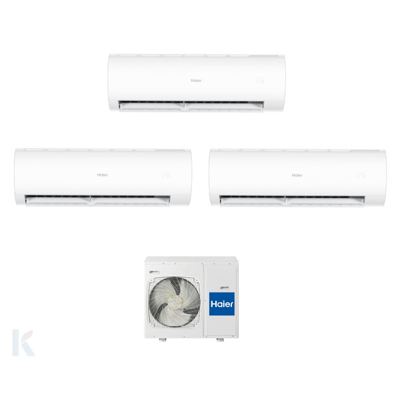 Solarics Haier Pearl Premium - 9000 + 12000 + 18000 BTU - Ext. 4U75S2SR5FA – Multisplit Set Klimagerät (3x1)