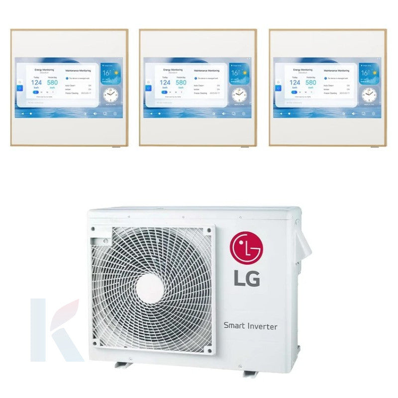 Solarics Lg Artcool Gallery Premium - 9000 + 9000 + 9000 BTU - Ext. MU3R19 – Multisplit Set Klimagerät (3x1)