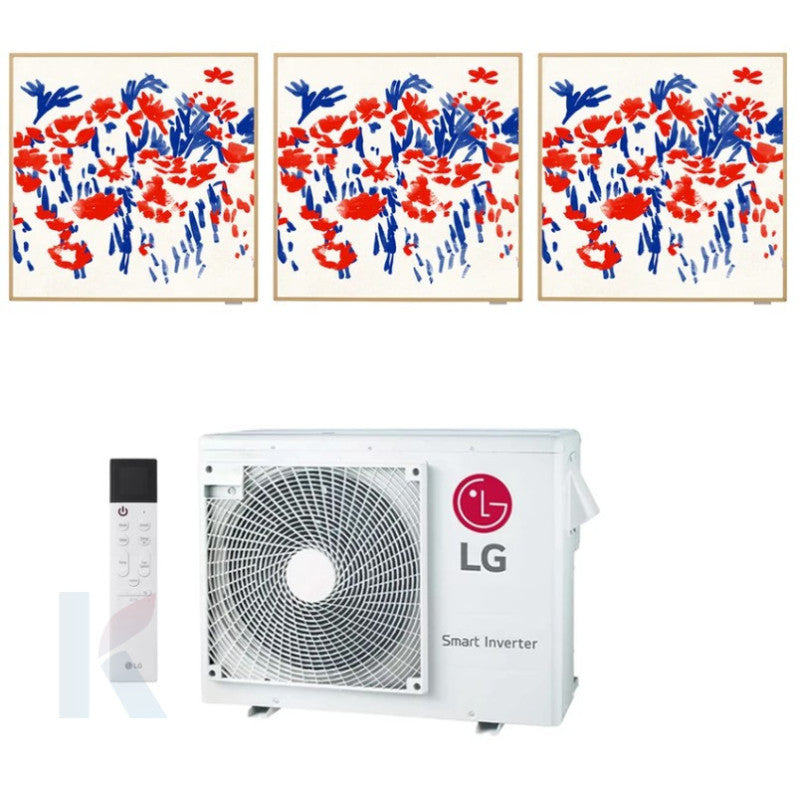 Solarics Lg Artcool Gallery Special - 9000 + 9000 + 9000 BTU - Ext. MU3R19 – Klimaanlage Multisplit Set (3x1)