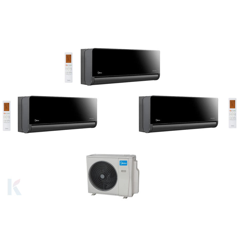 Solarics Midea PenroseAir XT - 9000 + 18000 + 18000 BTU - Ext. M4O-36FN8-Q – Multisplit Set Klimagerät (3x1)