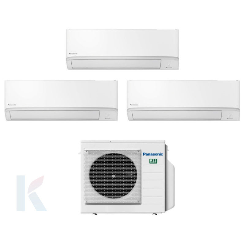 Solarics Panasonic TZ super-compact - 9000 + 9000 + 9000 BTU - Ext. CU-3Z52TBE – Multisplit Set Klimagerät (3x1)