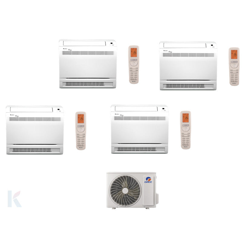 Solarics Gree Console - 12000 + 12000 + 18000 + 18000 BTU - Ext. FM 42 – Multisplit Set Klimagerät (4x1)