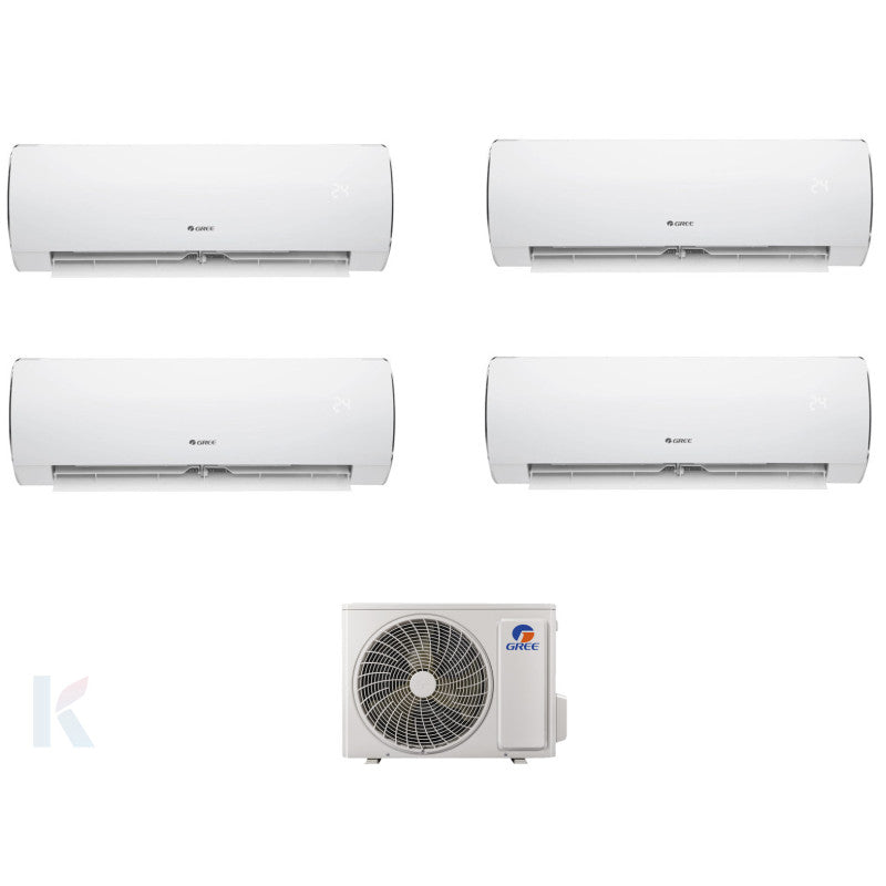 Solarics Gree Fair - 9000 + 9000 + 9000 + 9000 BTU - Ext. FM 28 – Multisplit Set Klimagerät (4x1)