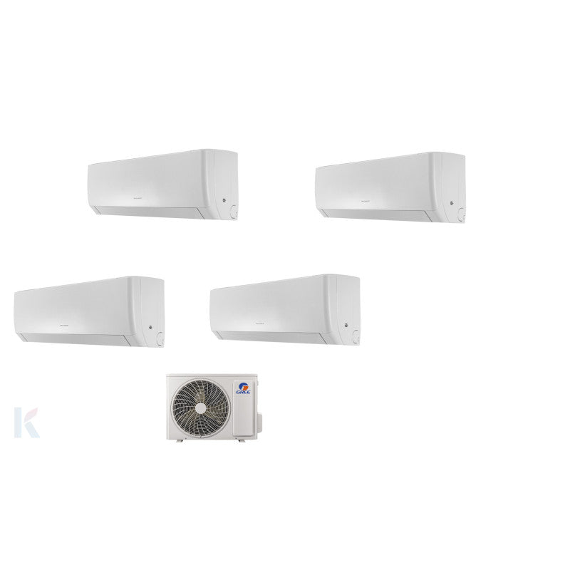 Solarics Gree Pular - 12000 + 12000 + 12000 + 12000 BTU - Ext. FM 36 – Multisplit Set Klimagerät (4x1)
