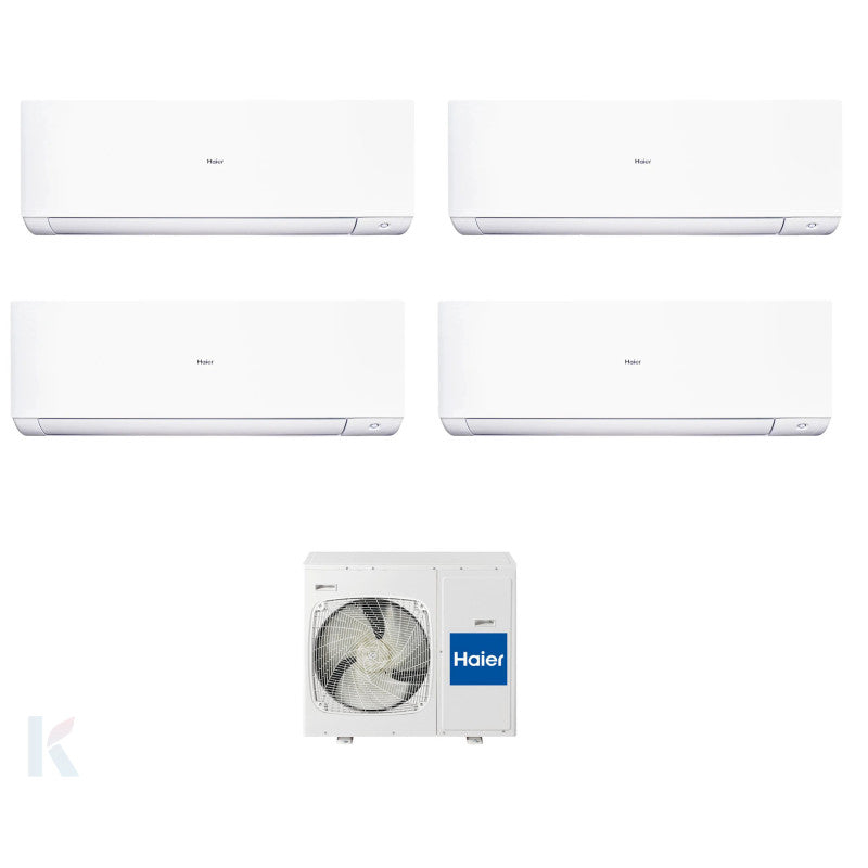Solarics Haier Expert Plus - 9000 + 9000 + 9000 + 18000 BTU - Ext. 4U85S2SR5FA – Multisplit Set Klimagerät (4x1)